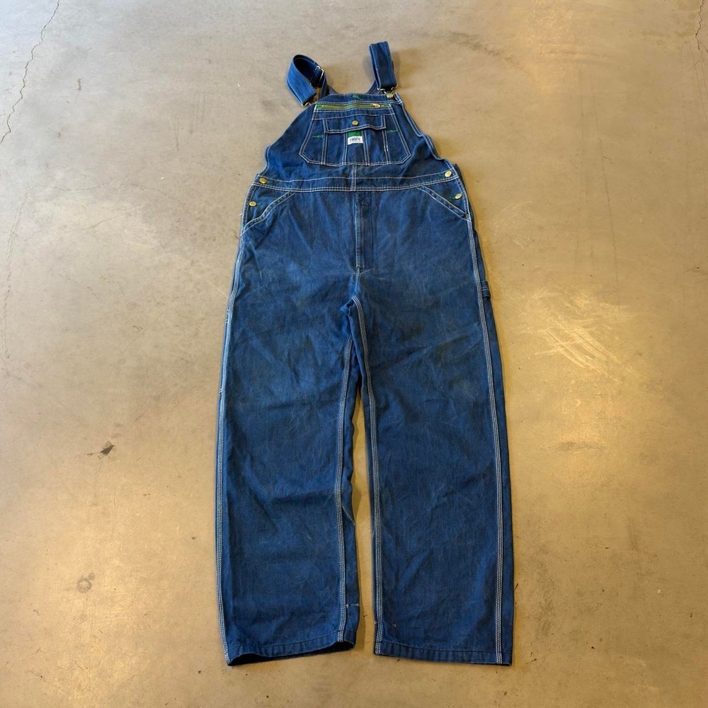 Vintage 90s dark Wash liberty denim overalls